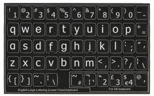 Lower case keyboard stickers large letters – Aussie Kids Software