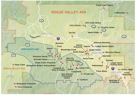 2012 Spring Wine Guide: Rogue Valley/Applegate map | OregonLive.com