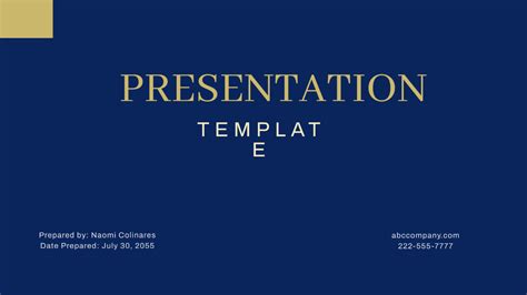 Presentation Template - Edit Online & Download Example | Template.net