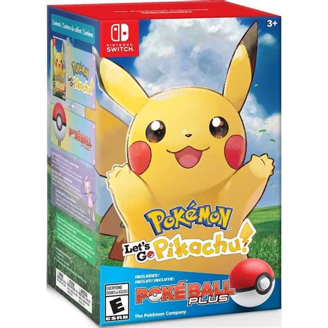 Best Buy: Pokémon: Let's Go, Pikachu! Poké Ball Plus Bundle Standard Edition Nintendo Switch ...