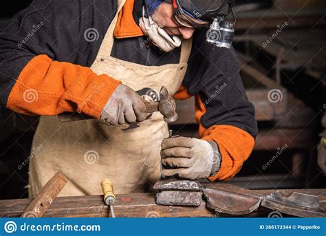 Work in a Mechanical Workshop with Various Tools Stock Photo - Image of handwork, craftsman ...