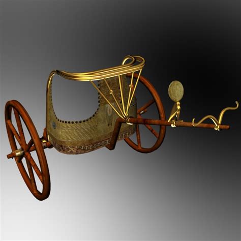 king chariot egyptian 3d max