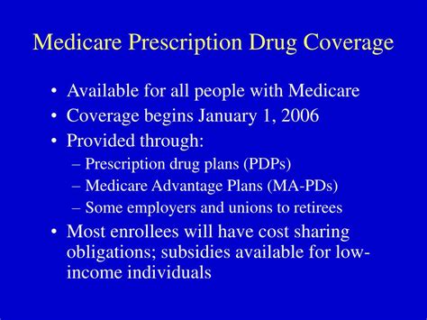 PPT - The Medicare Prescription Drug Benefit Program Medicare Part D P & T Committee Meeting ...