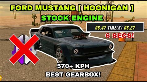 Hoonigan ford mustang stock engine 570+kph in car parking multiplayer Best gearbox 2023 - YouTube