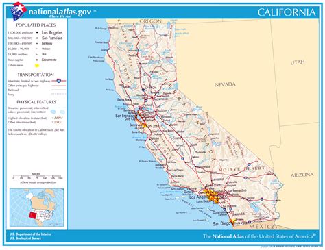 Large detailed map of California state. California state large detailed map | Vidiani.com | Maps ...