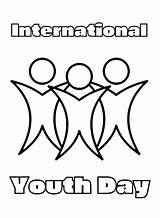 International Youth Day Coloring Book  Free Printable Pages sketch template