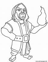 Wizard Clash Of Clans Coloring Pages Printable sketch template