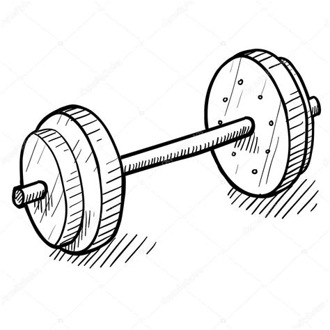 Weightlifting sketch — Stock Vector © lhfgraphics #14136118