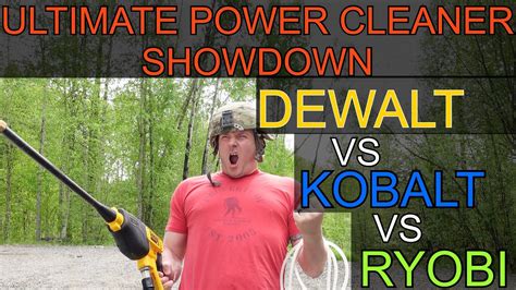 BEST CORDLESS PRESSURE WASHER: DEWALT VS KOBALT VS RYOBI - YouTube