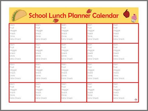 Back-to-School Lunch Box Planner - Organized 31