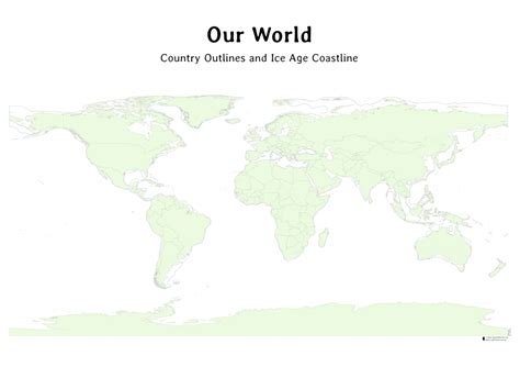 Blackline World Map | OpenSTEM Pty Ltd