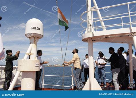 Indian Republic Day Flag Hoisting Ceremony on Board Ship Editorial ...