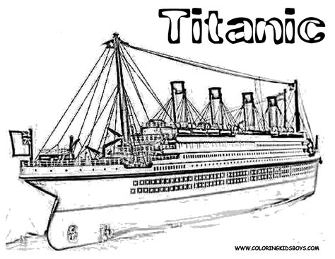 Titanic De Colorat