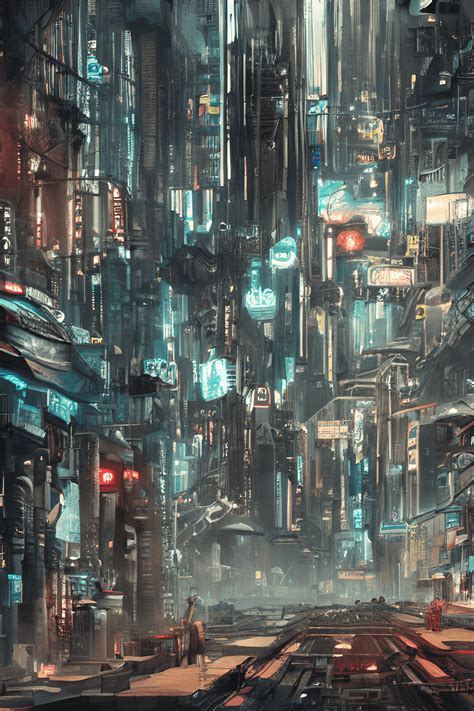 Dystopian City Cyberpunk Future · Creative Fabrica