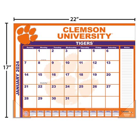 Derrick Little Info: Printable Clemson Football Schedule 2024