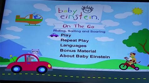 Baby Einstein on the go dvd menu - YouTube