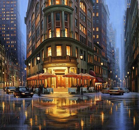 Beautiful Night Cityscapes Paintings10 – Fubiz Media