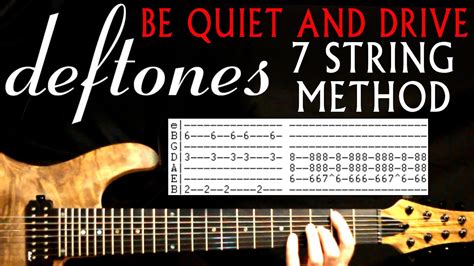 Deftones Be Quiet and Drive Far Away 7 String Guitar Lesson / Guitar Tabs / Guitar Chords ...