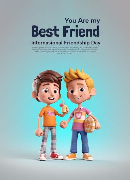 Premium PSD | A cartoon of people standing together