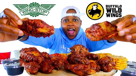 WINGSTOP ATOMIC 🔥 vs BUFFALO WILD WINGS BLAZIN WINGS? • WHO’S HOTTER? 🥵 | CHALLENGE! - YouTube