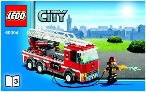 LEGO Fire Station Instructions 60004, City