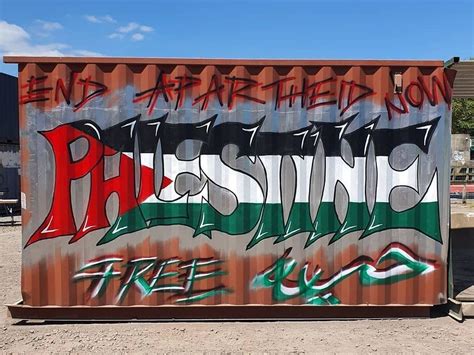 “End Apartheid Now / Free Palestine” graffiti in Bristol, UK : r/Palestine