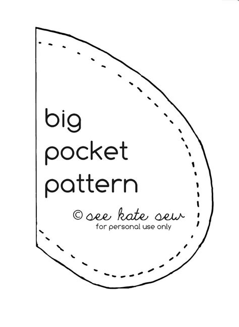 Free Printable T-shirt Pocket Pattern - Printable Word Searches