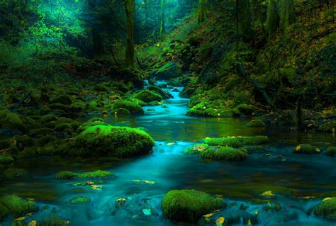 Download Stone Greenery Moss Nature Stream HD Wallpaper by Mevludin Sejmenovic