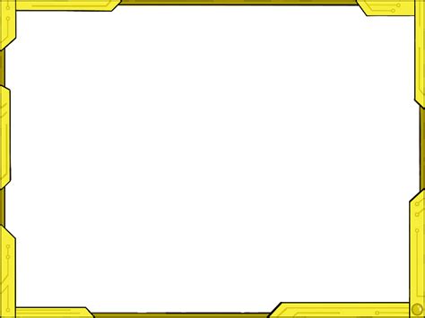 Yellow Border Frame, Art Frame, Unique Border, Stylish Frame, Elegant Frame PNG