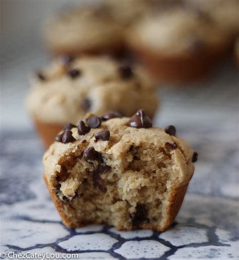 Peanut Butter Chocolate Chip Muffins - Chez CateyLou