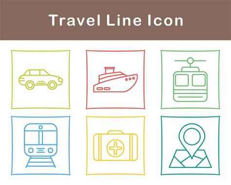 Travel Vector Icon Set 21518446 Vector Art at Vecteezy