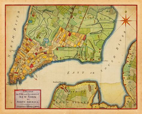 City Plan of New York, 1776, Revolutionary Era Map | Battlemaps.us