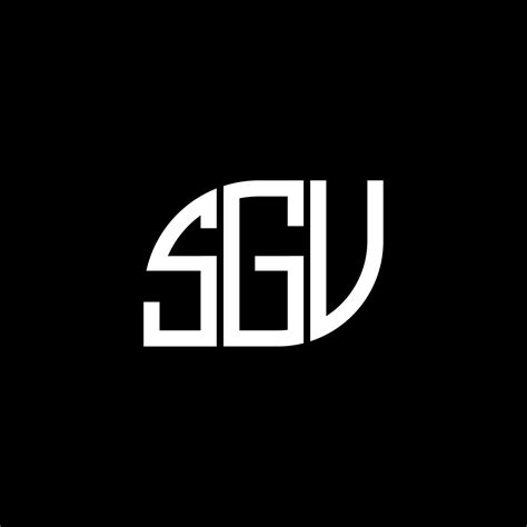 SGV letter logo design on black background. SGV creative initials letter logo concept. SGV ...