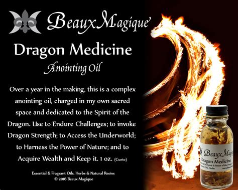 Dragon Medicine ~ Altar Oil, Conjure Oil, Ritual oil | Beaux Magique