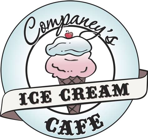 Companey's Ice Cream Cafe Logo | Shop logo design, Logo design creative, Logo design