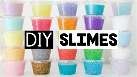 MAKING 25 AMAZING DIY SLIMES - Four EASY Slime Recipes! - YouTube