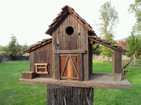 barn with 2 side structures #diybirdhouse | Bird house, Unique bird ...