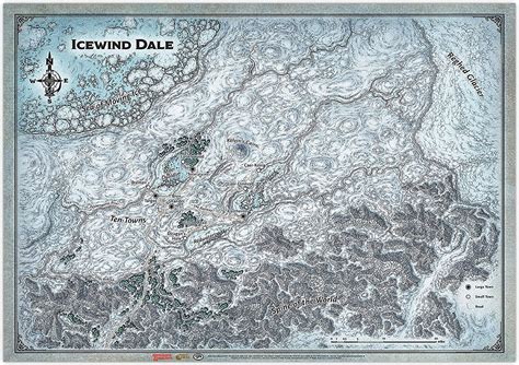 D&D 5E: Icewind Dale Map (31"x 21") — Mahoney's Gaming Emporium