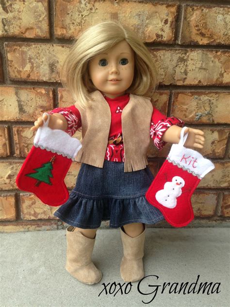 xoxo Grandma: Felt Christmas Stockings for your Doll