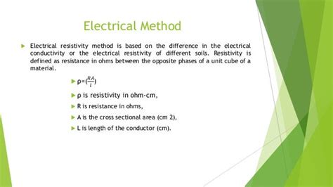 Electrical method