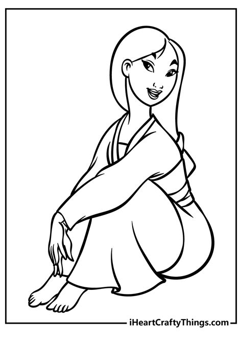 77 Disney Princess Coloring Pages Mulan Best HD - Coloring Pages Printable