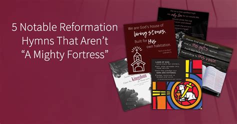 5 Notable Reformation Hymns That Aren’t “A Mighty Fortress”