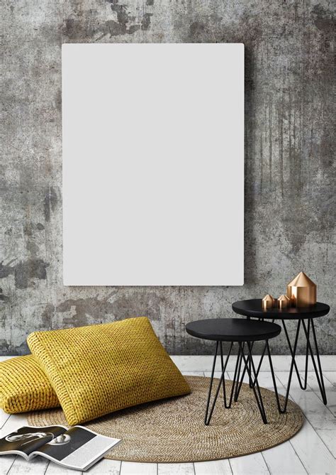 Frame Mockup 188 Portrait Canvas and Living Room Mockup | Etsy Frame Mockup 184 Landscape Canvas ...