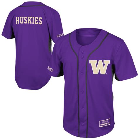 Washington Huskies Youth Fielder Baseball Jersey - Purple