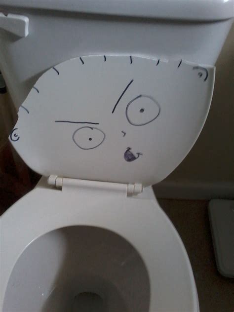 Toilet seat broke so....... : funny