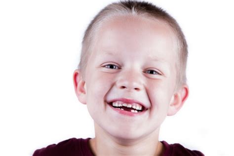 Smiling Toothless Boy On White Back Free Stock Photo - Public Domain ...