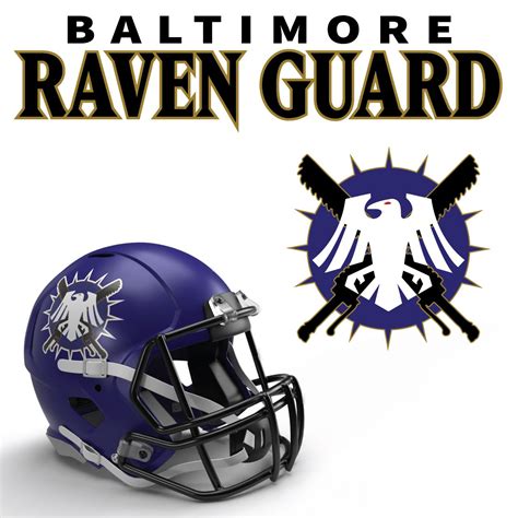 Baltimore Raven Guard 40K NFL Logo - Art by Casey Landreth - 40K Gallery