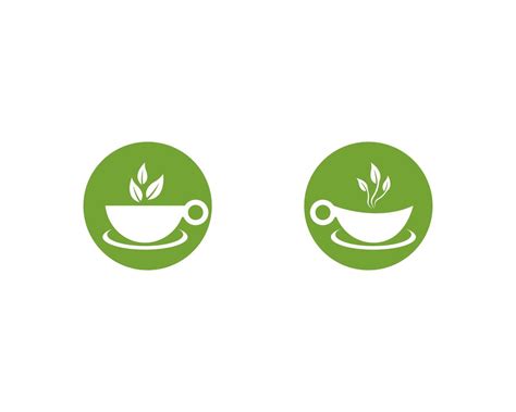 Green tea logo set 1218492 Vector Art at Vecteezy