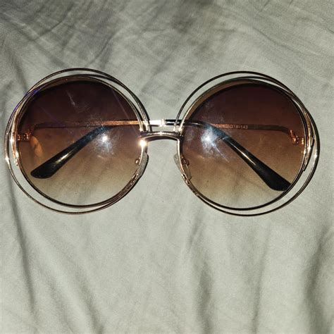 Vintage 1970s Elton John sunglasses Big frame tan... - Depop