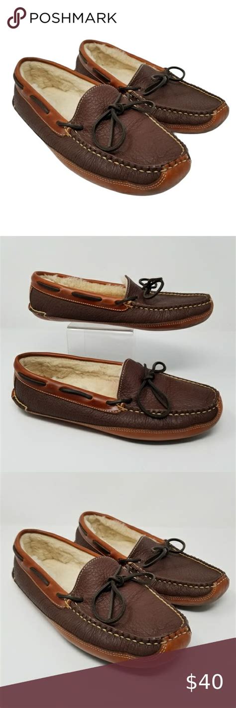 LL Bean Slippers Pebbled Leather Bottom Slip On | Ll bean slippers, Ll bean shoes, Ll bean mens ...